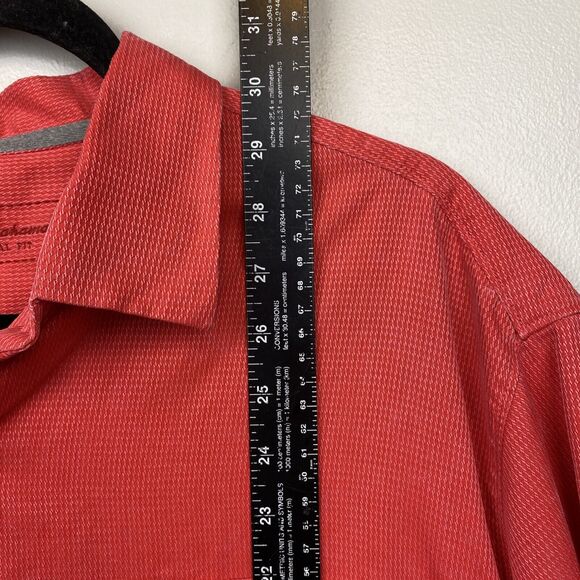 Tommy Bahama Hawaiian Shirt Mens Large L Red 100% Pure Silk Button Vacation - Picture 9 of 10